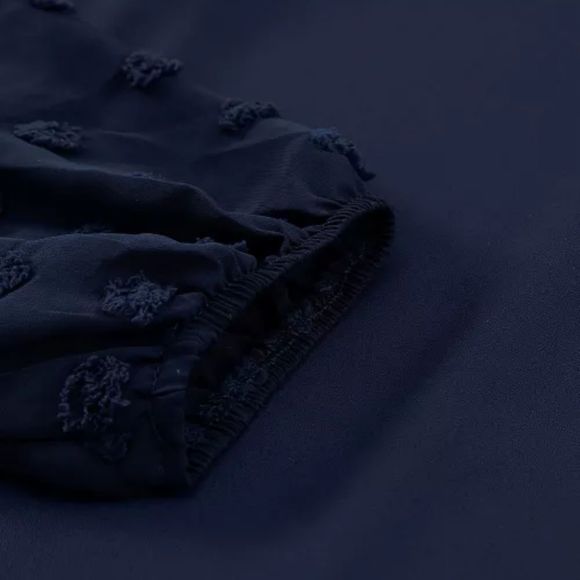 Blue Swiss Dot Blouse - Picture 8 of 8